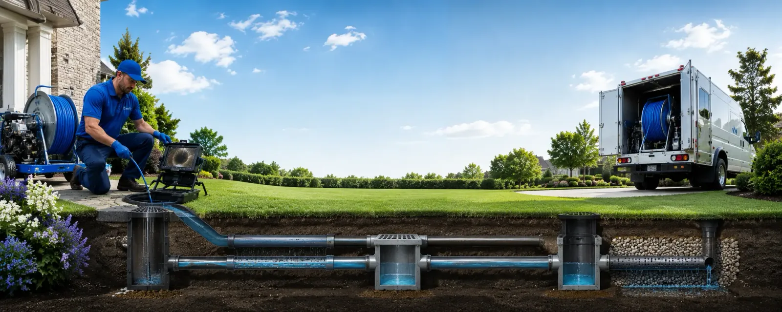 Outdoor drain cleaning information for Williamsfield, OH